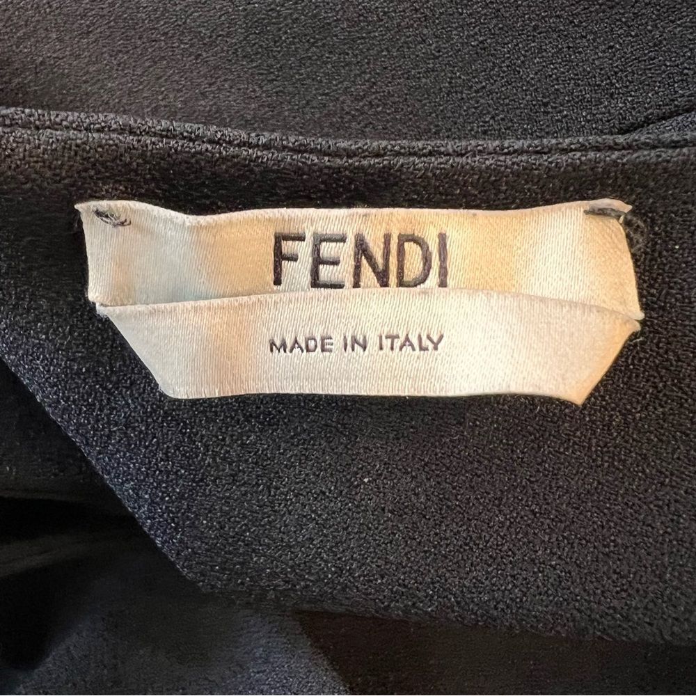 Fendi Black Sleeveless Sheath Dress - Picture 11 of 12